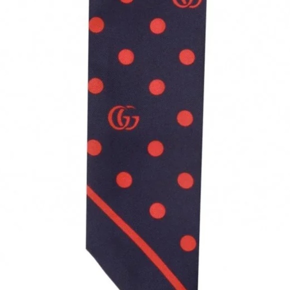 Gucci Polka Dot Twilly Neck Bow - Picture 3 of 13